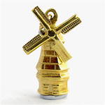 14ct yellow gold windmill charm