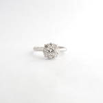 Platinum diamond cluster ring