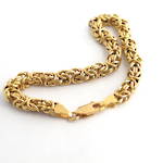 18ct yellow gold fancy link bracelet