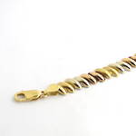 18ct tri gold fancy link bracelet