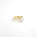 18ct yellow and white gold 1.20ct diamond solitaire ring