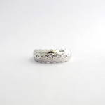 18ct white gold 5 stone diamond band