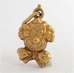 9ct yellow gold clown charm