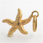 9ct yellow gold Starfish charm