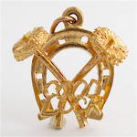 9ct yellow gold Good luck horseshoe charm