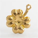 9ct yellow gold clover charm
