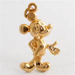 14ct yellow gold Disney mickey mouse charm