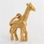 9ct yellow gold giraffe charm