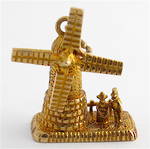 9ct yellow gold windmill charm