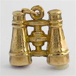 9ct yellow gold binoculars charm