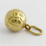 9ct yellow gold soccer ball charm