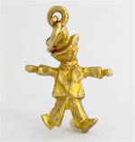 9ct yellow gold scarecrow charm