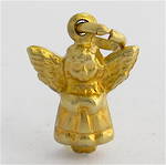 9ct yellow gold angel charm