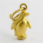9ct yellow gold penguin charm