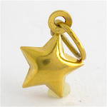 9ct yellow gold star charm