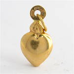18ct yellow gold heart charm