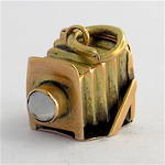 9ct rose gold camera charm