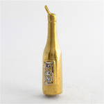 9ct yellow gold champagne bottle charm