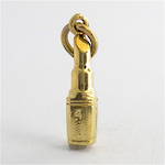 14ct yellow gold lipstick charm