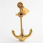 9ct yellow gold anchor charm