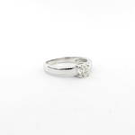 18ct white gold diamond solitaire ring