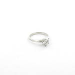 18ct white gold diamond solitaire ring