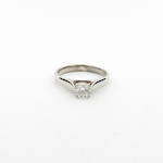 18ct white gold diamond solitaire ring