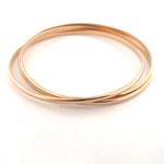 9ct yellow gold russian wedding style bangle