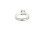 Lady's white gold and diamond solitaire ring